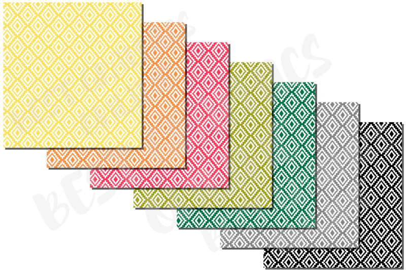 tribal-argyle-digital-papers-argyle-backgrounds-pattern