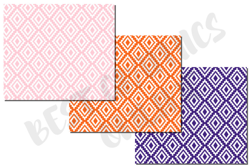 tribal-argyle-digital-papers-argyle-backgrounds-pattern