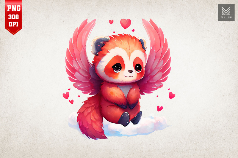 cute-angel-red-panda-valentine-039-s-day-2