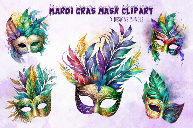 mardi-gras-mask-cliparts-bundle