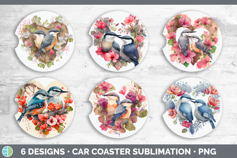 valentines-nuthatch-car-coaster-sublimation-designs-bundle