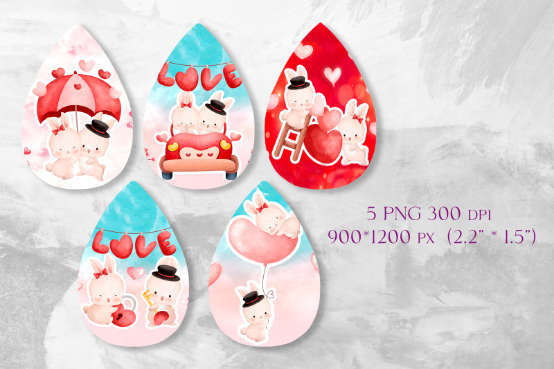 valentines-earrings-design-teardrop-earring-sublimation