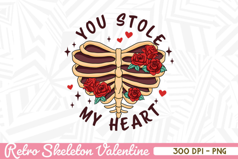 you-stole-my-heart-skeleton-heart-rose