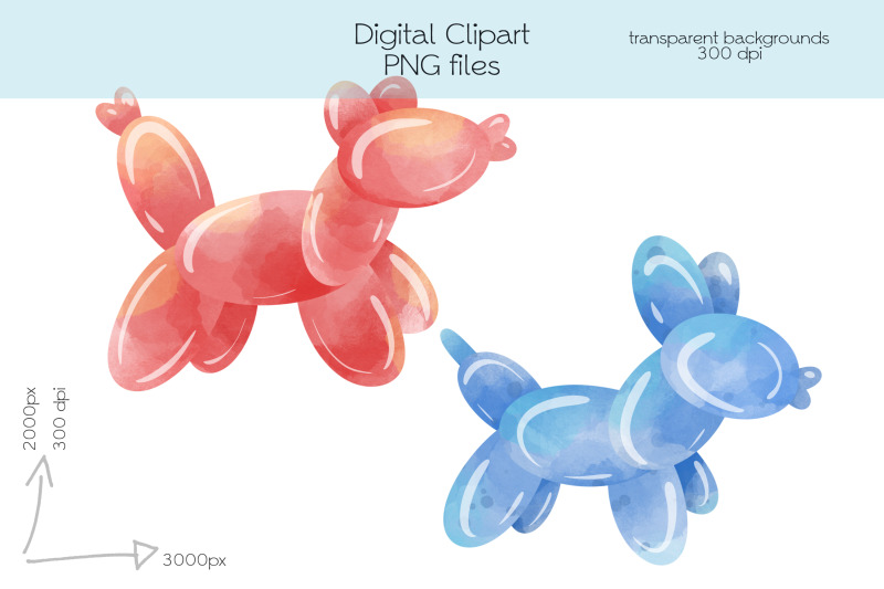 balloons-animals-clipart-png-files
