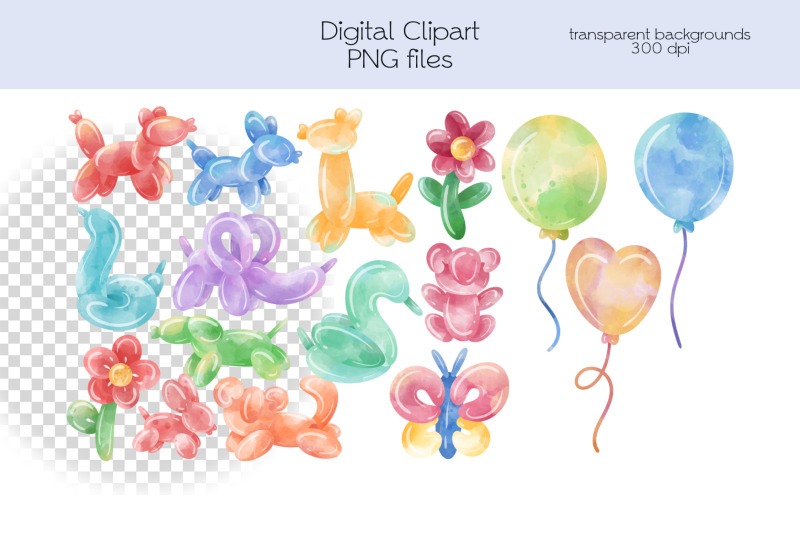 balloons-animals-clipart-png-files