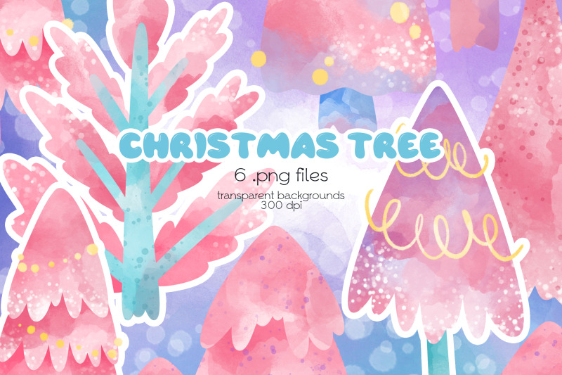 pink-christmas-tree-clipart-png-files