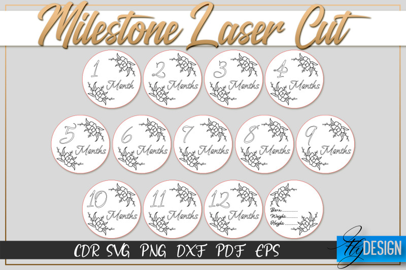 milestone-laser-cut-svg-milestone-svg-design-cnc-files