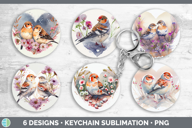 valentines-snow-bunting-bird-keychain-bundle-keyring-sublimation-des