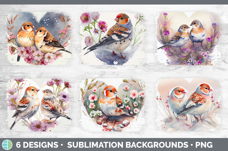 valentines-snow-bunting-bird-distressed-sublimation-background-panel