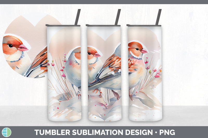 valentines-snow-bunting-bird-tumbler-sublimation-bundle