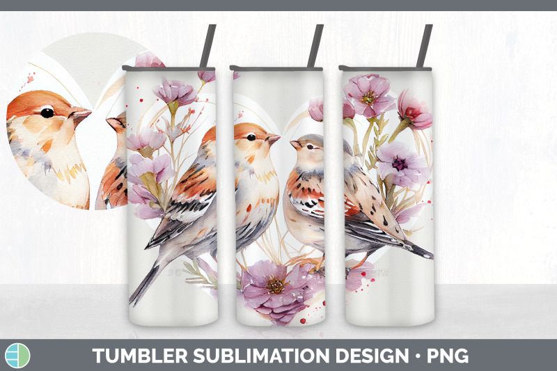 valentines-snow-bunting-bird-tumbler-sublimation-bundle