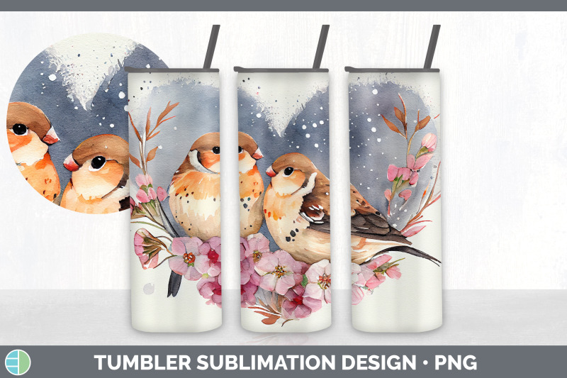 valentines-snow-bunting-bird-tumbler-sublimation-bundle