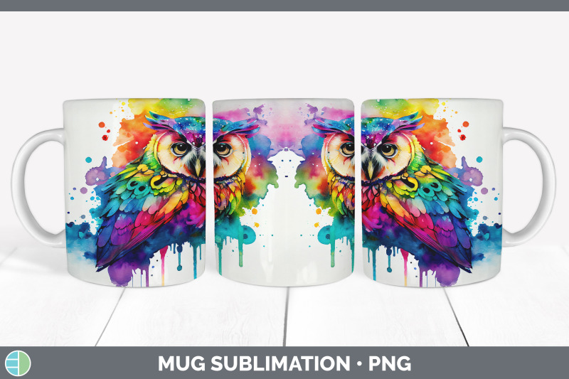 rainbow-owl-mug-sublimation-coffee-cup-background-png