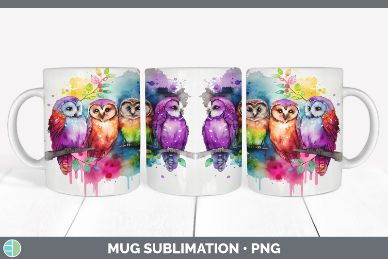 rainbow-owl-mug-sublimation-coffee-cup-background-png