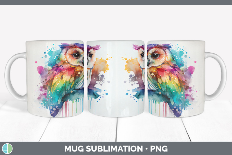 rainbow-owl-mug-sublimation-coffee-cup-background-png