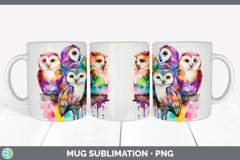 rainbow-owl-mug-sublimation-coffee-cup-background-png