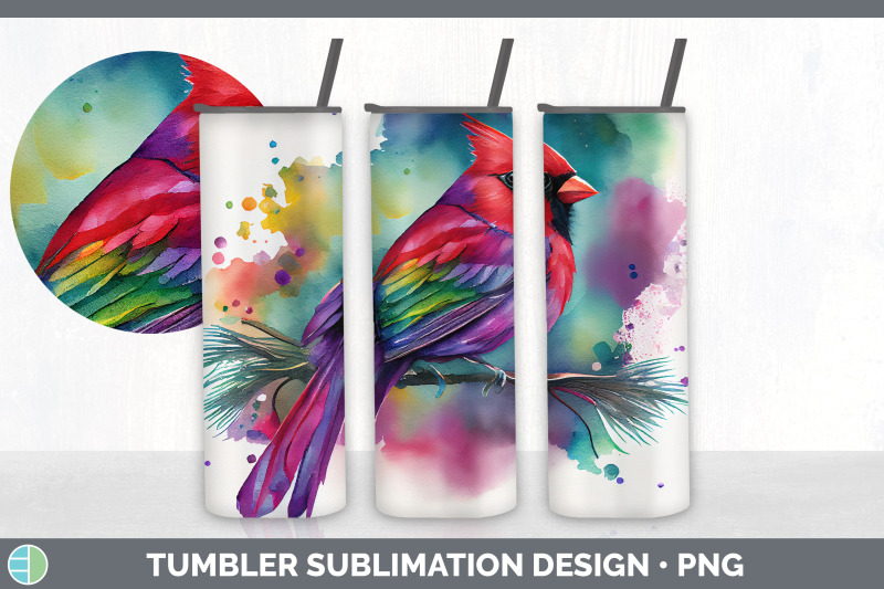 rainbow-cardinal-tumbler-sublimation-bundle