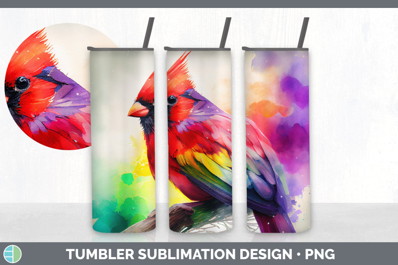 rainbow-cardinal-tumbler-sublimation-bundle