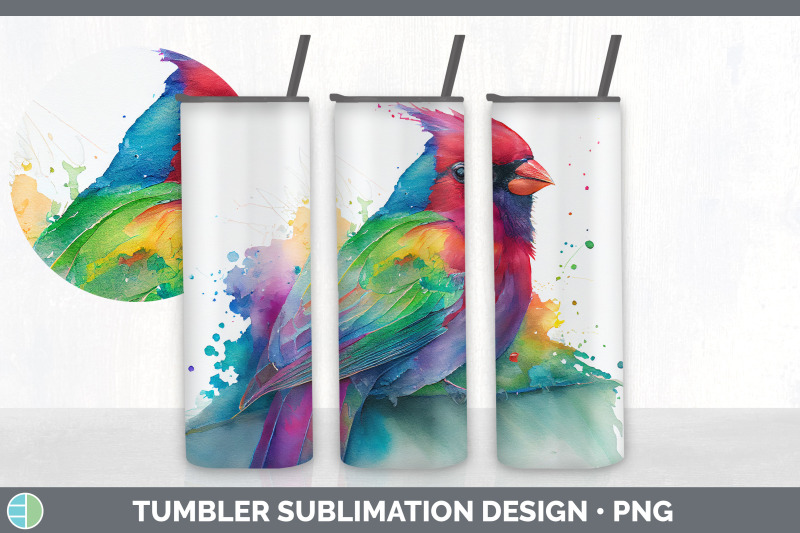 rainbow-cardinal-tumbler-sublimation-bundle