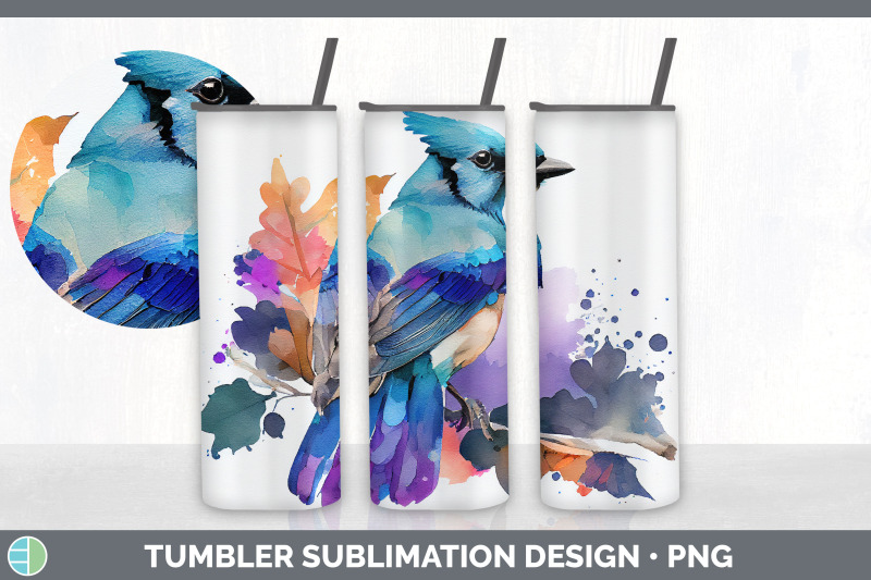 rainbow-blue-jay-tumbler-sublimation-bundle