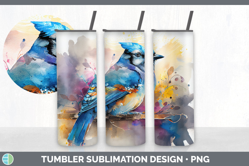 rainbow-blue-jay-tumbler-sublimation-bundle