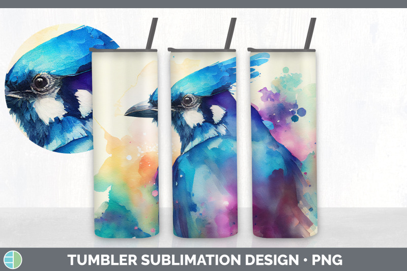 rainbow-blue-jay-tumbler-sublimation-bundle