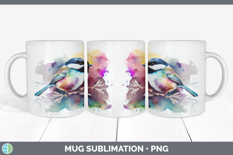 rainbow-chickadee-mug-sublimation-coffee-cup-background-png