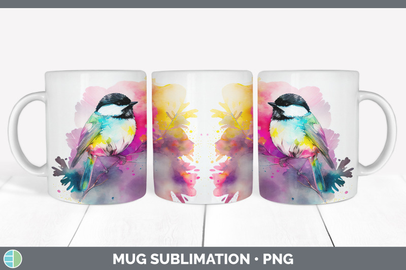 rainbow-chickadee-mug-sublimation-coffee-cup-background-png