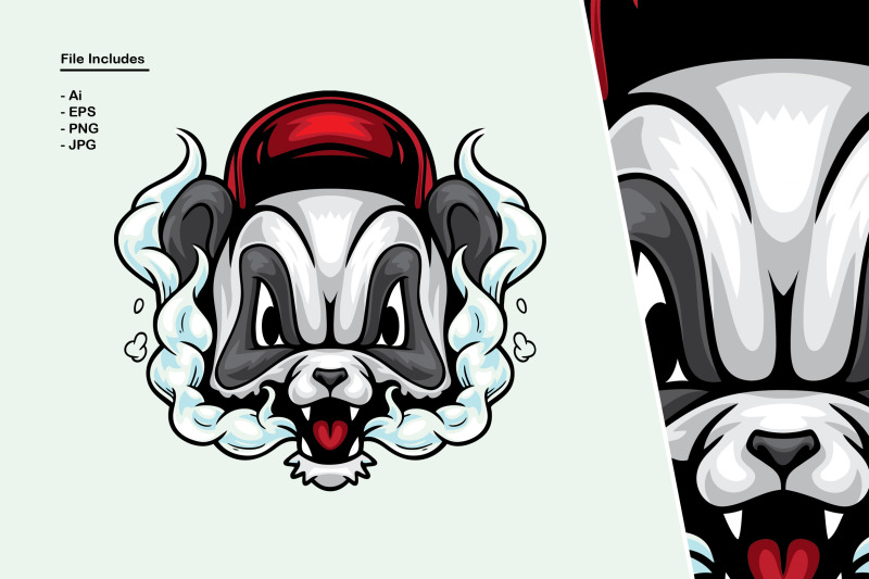 panda-smoking-cartoon-illustration