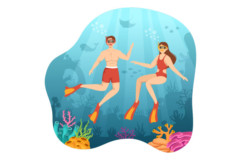 10-snorkeling-design-illustration