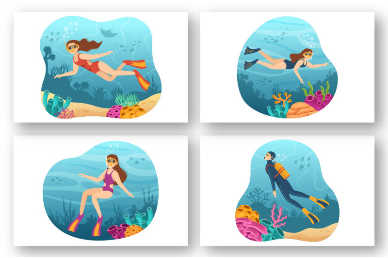 10-snorkeling-design-illustration