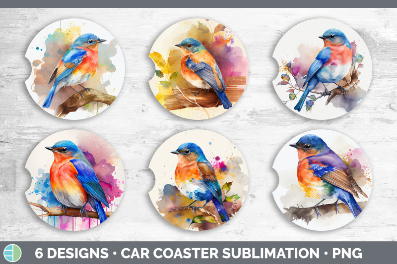 rainbow-bluebird-car-coaster-sublimation-designs-bundle