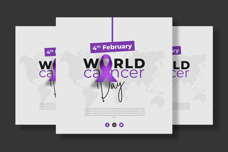 world-cancer-day-social-media-post-bundle