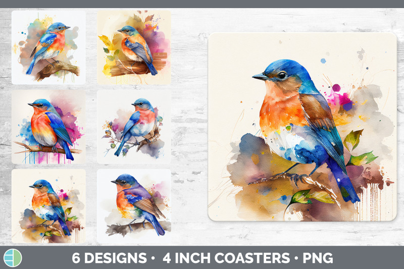 rainbow-bluebird-square-coaster-sublimation-designs-bundle