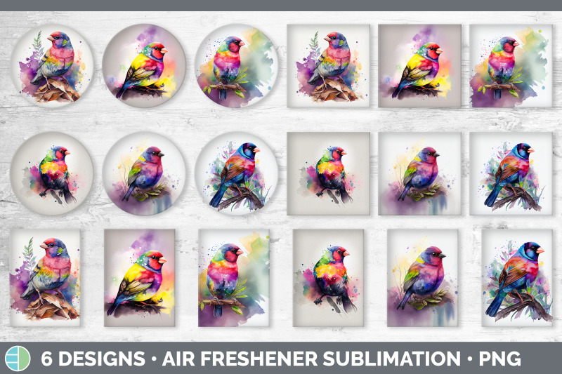 rainbow-finch-air-freshener-sublimation-designs-bundle