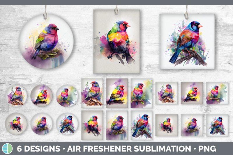 rainbow-finch-air-freshener-sublimation-designs-bundle