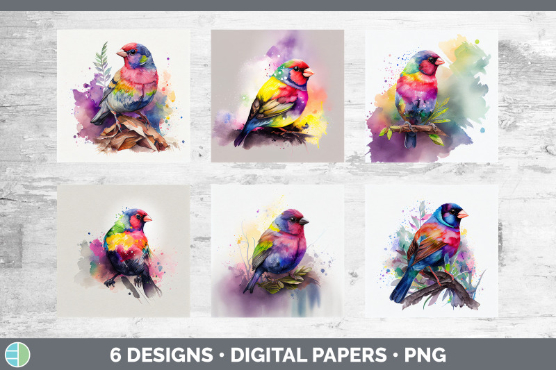 rainbow-finch-backgrounds-digital-scrapbook-papers