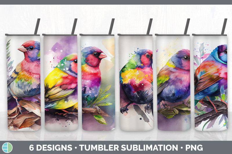 rainbow-finch-tumbler-sublimation-bundle