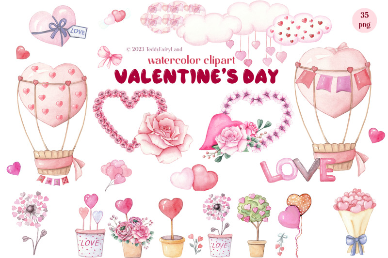 watercolor-clipart-lovely-valentine