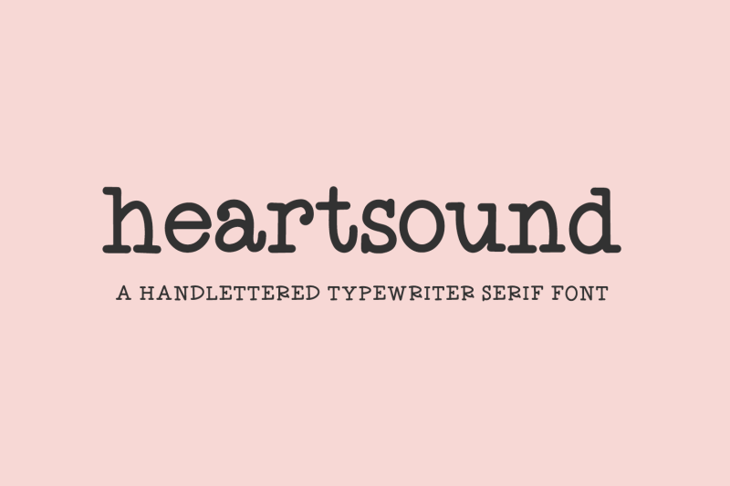 heartsound-typewriter-serif