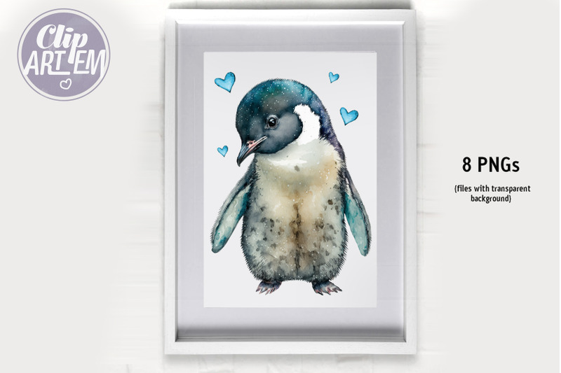 penguin-with-hearts-watercolor-clip-art-love-image-bundle