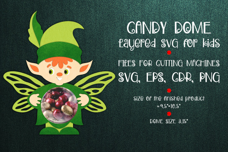 forest-elf-candy-dome-paper-craft-template