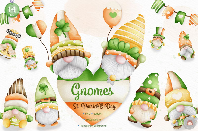 watercolor-gnome-saint-patrick-day-clipart