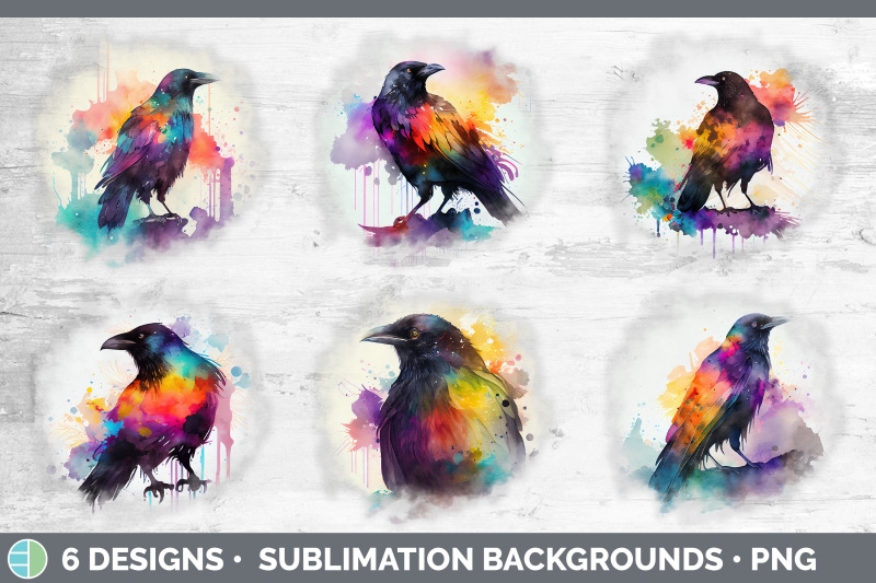 rainbow-crow-background-grunge-sublimation-backgrounds