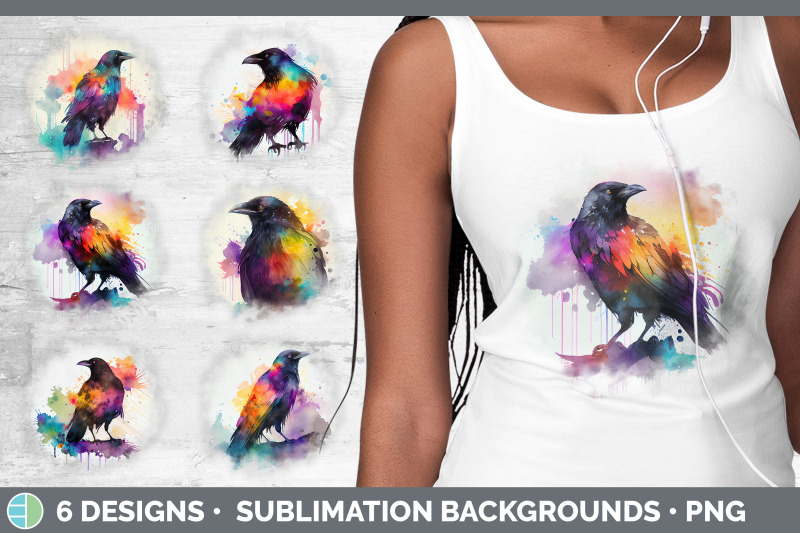 rainbow-crow-background-grunge-sublimation-backgrounds