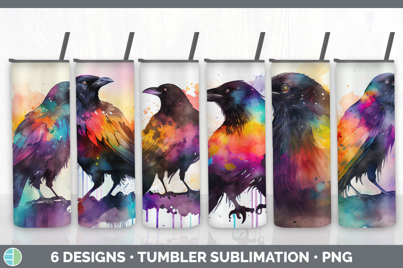 rainbow-crow-tumbler-sublimation-bundle