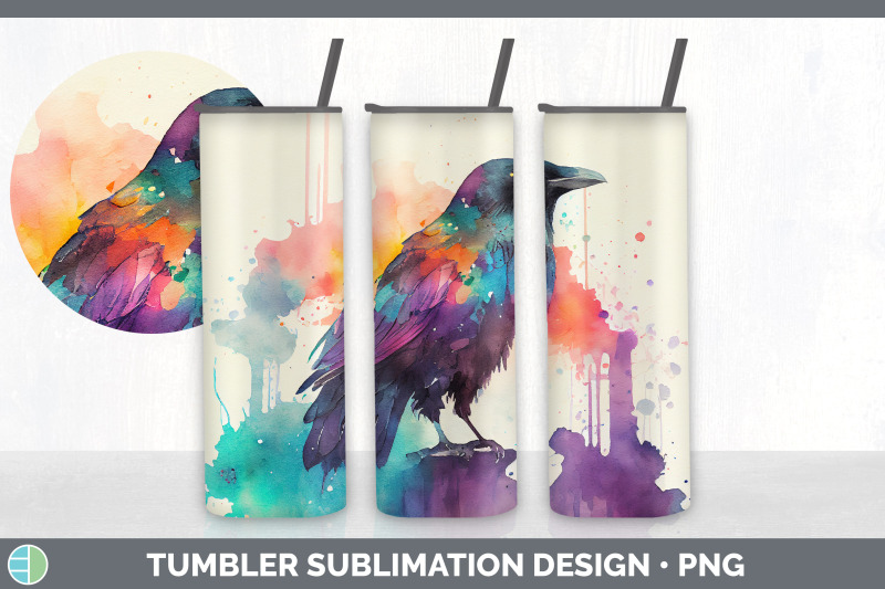 rainbow-crow-tumbler-sublimation-bundle