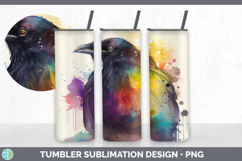 rainbow-crow-tumbler-sublimation-bundle