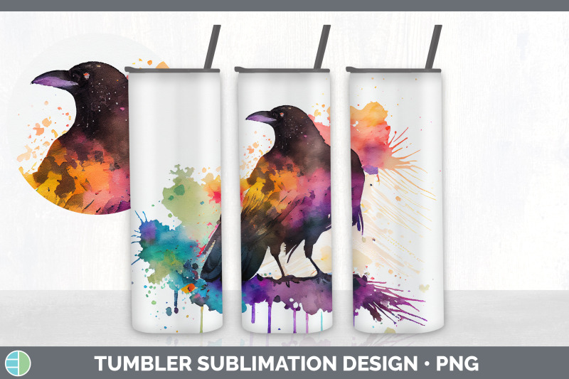 rainbow-crow-tumbler-sublimation-bundle