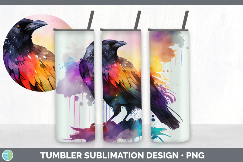 rainbow-crow-tumbler-sublimation-bundle